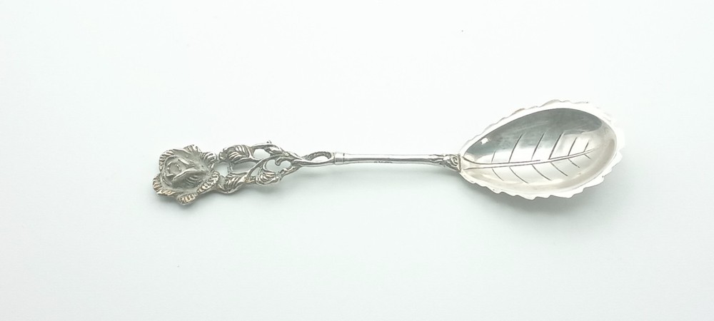 Christoph Bach Rose 835 CB German Silver Serving Spoon
