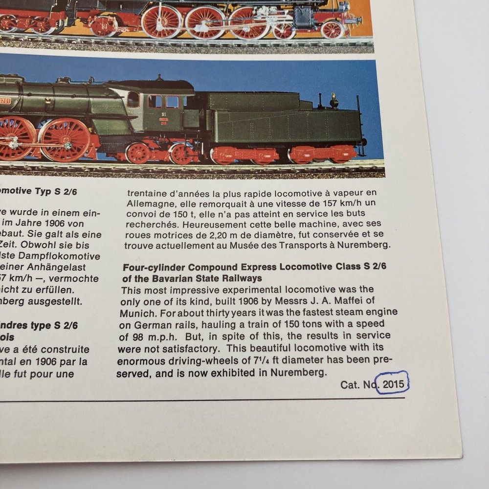Fulgurex Model Railroad Train Catalog Brochure c1970's