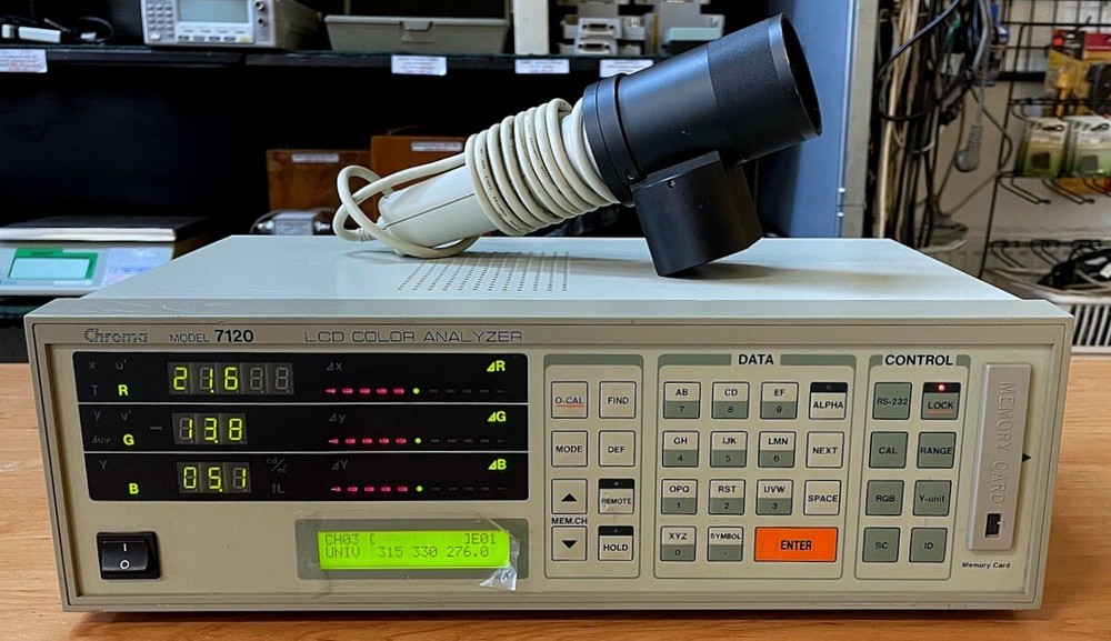 Chroma 7120 Color Analyzer with  Measuring Probe