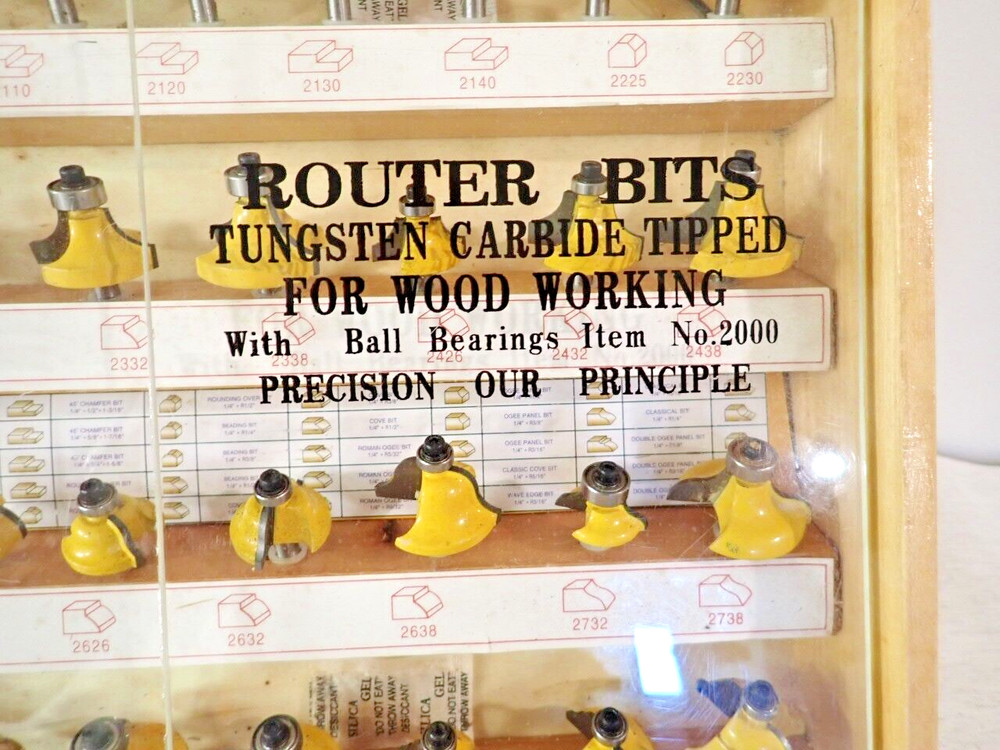 Router Bits Tungsten Carbade tippped Set No.2000
