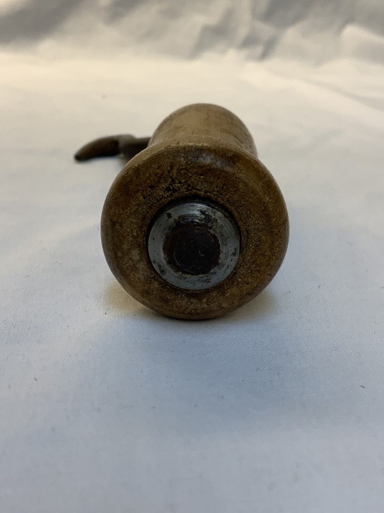 Vintage Rotating Wire Twister Hand Tool Wood Handle