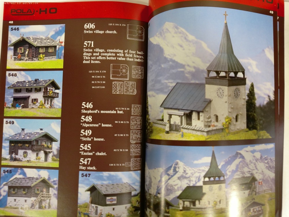 POLA 1982 Model Construction Kits HO-N Catalog