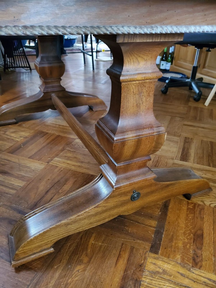 gorgeous walnut dining table and chairs set for 6
