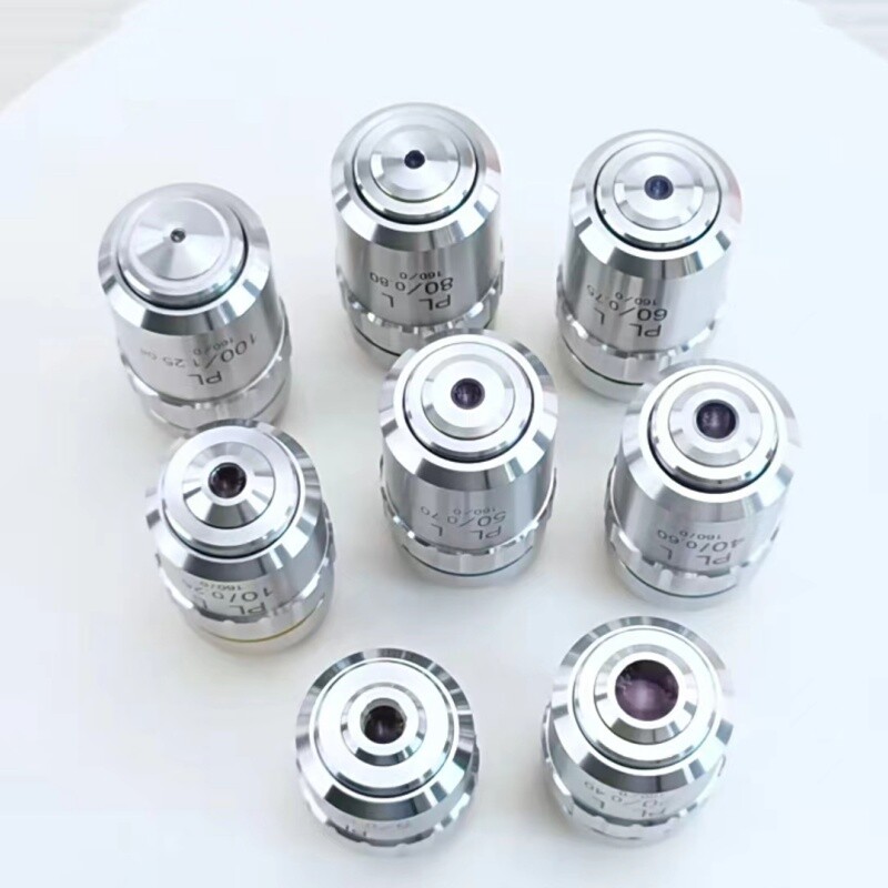 5X -100x Metallurgical plan Achromatic Lab Metallographic Microscope Objective