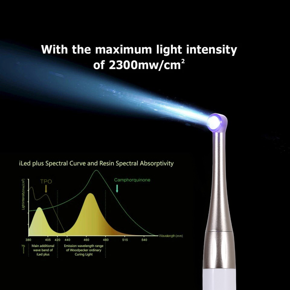 LED Dental Wireless Curing Light 1 Second Cure Lamp 2500mw/cm2