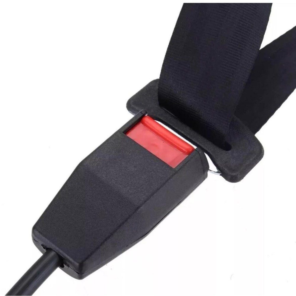 For all Ford Adjustable 3 Point Car Belts Black Pair Safety Replacement