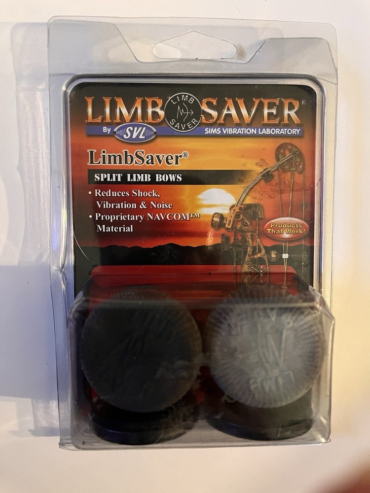 ORIGINAL LIMB SAVER BLACK NAVCOM 1 PAIR LIMB SAVERS BY SVL FOR SPLIT LIMB BOWS