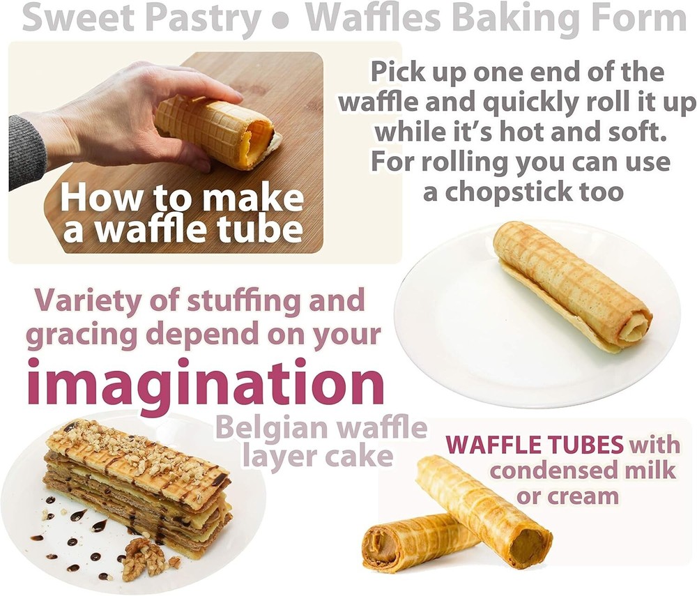 Waffle Maker Rectangular Shape Waffle Cone Maker