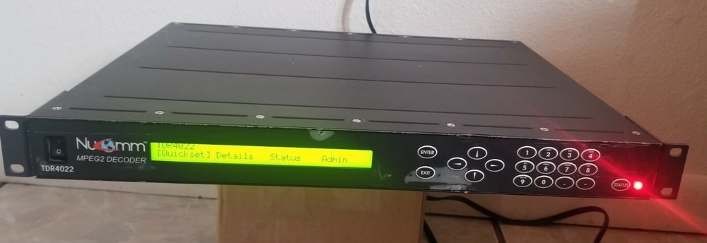 Used Nucomm TDR4022 DVB Satellite video receiver