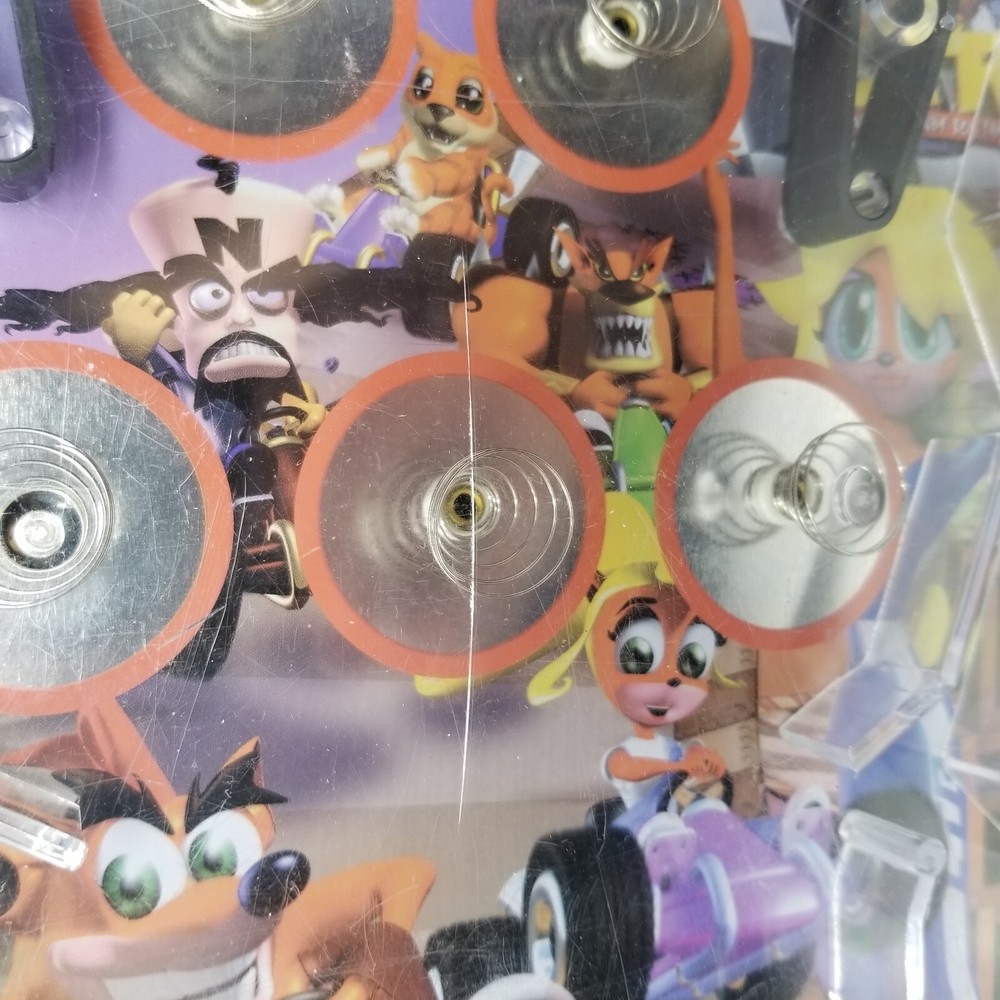 Crash Bandicoot CTR Team Racing Electronic Pinball Machine Tabletop