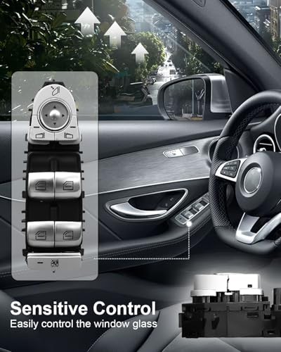 Master Power Window Switch Front Left Driver Side Replace 2059056811, Electric