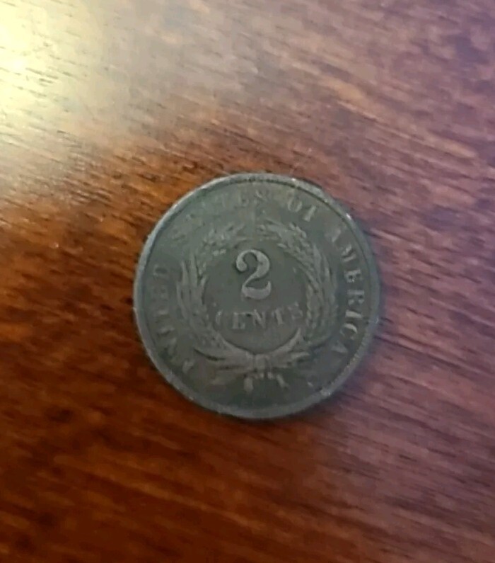 1868 US Two Cent Piece, Ungraded