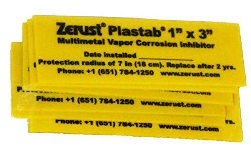 Zerust Rust Prevention Plastabs 1" x 3" - Pack of 10