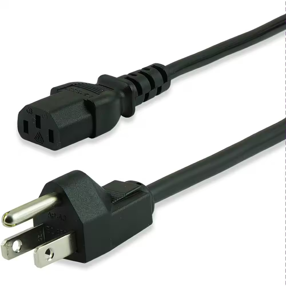 10 Ft. Computer Power Cord, Black