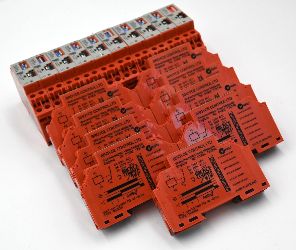 BROYCE CONTROL M1DOM MULTI FUNCTION TIME DELAY RELAY 24-240V 48-63HZ