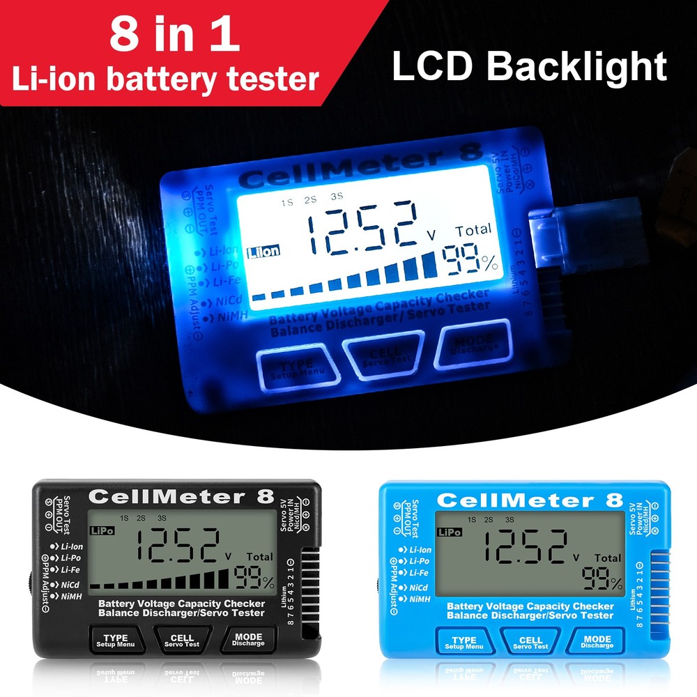 Support 2s-8s Without Additional Power Supply Cellmeter 8 Tester Tools