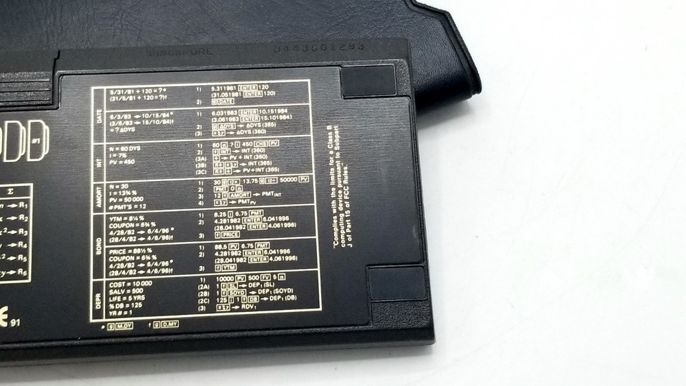 HP 12C Financial Calculator + Case - Works