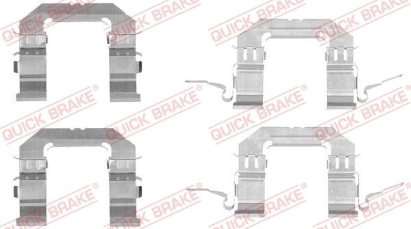 Accessory Kit, disc brake pad QUICK BRAKE 109-1722