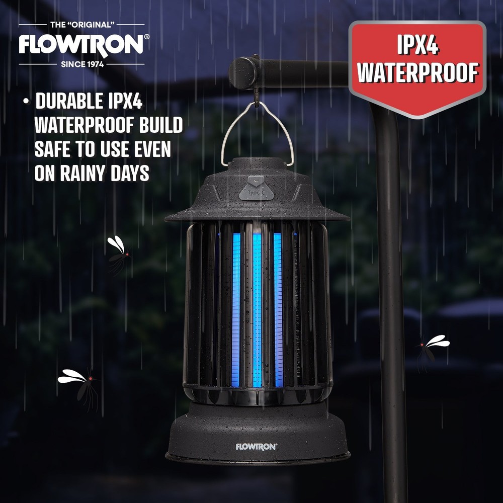 Flowtron Bug Zapper, 2150 Sq Ft Bug Zapper w/Camping Lantern