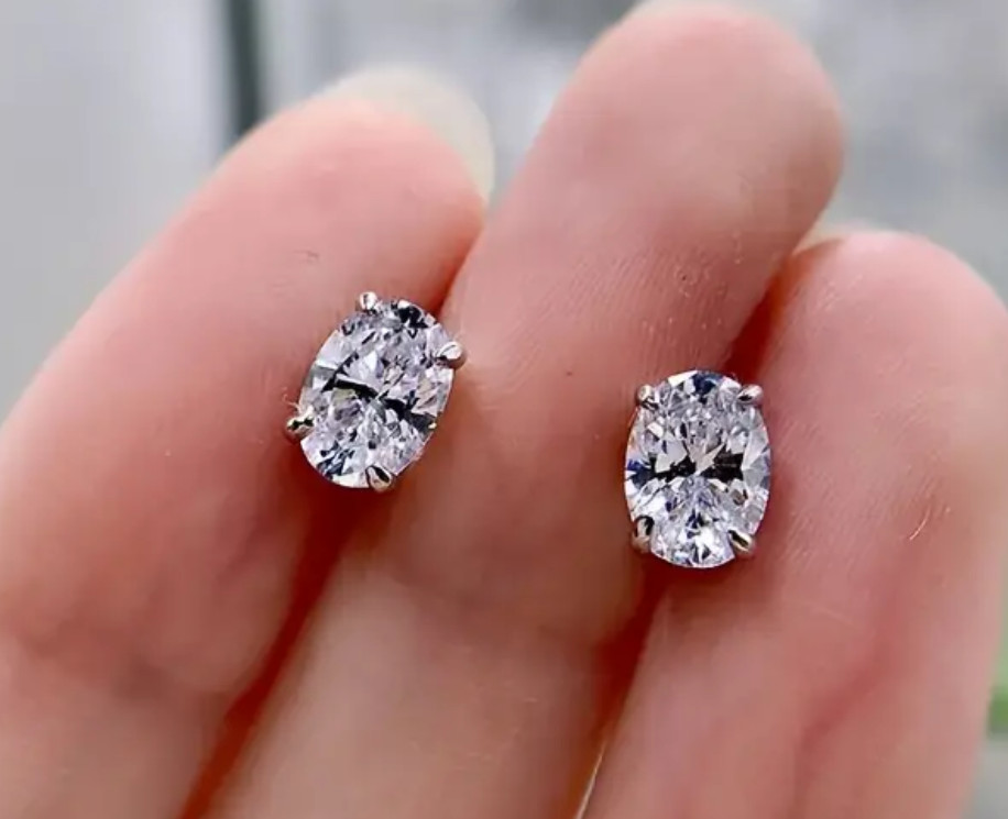 2ct Silver Lab Created Diamond Solitaire