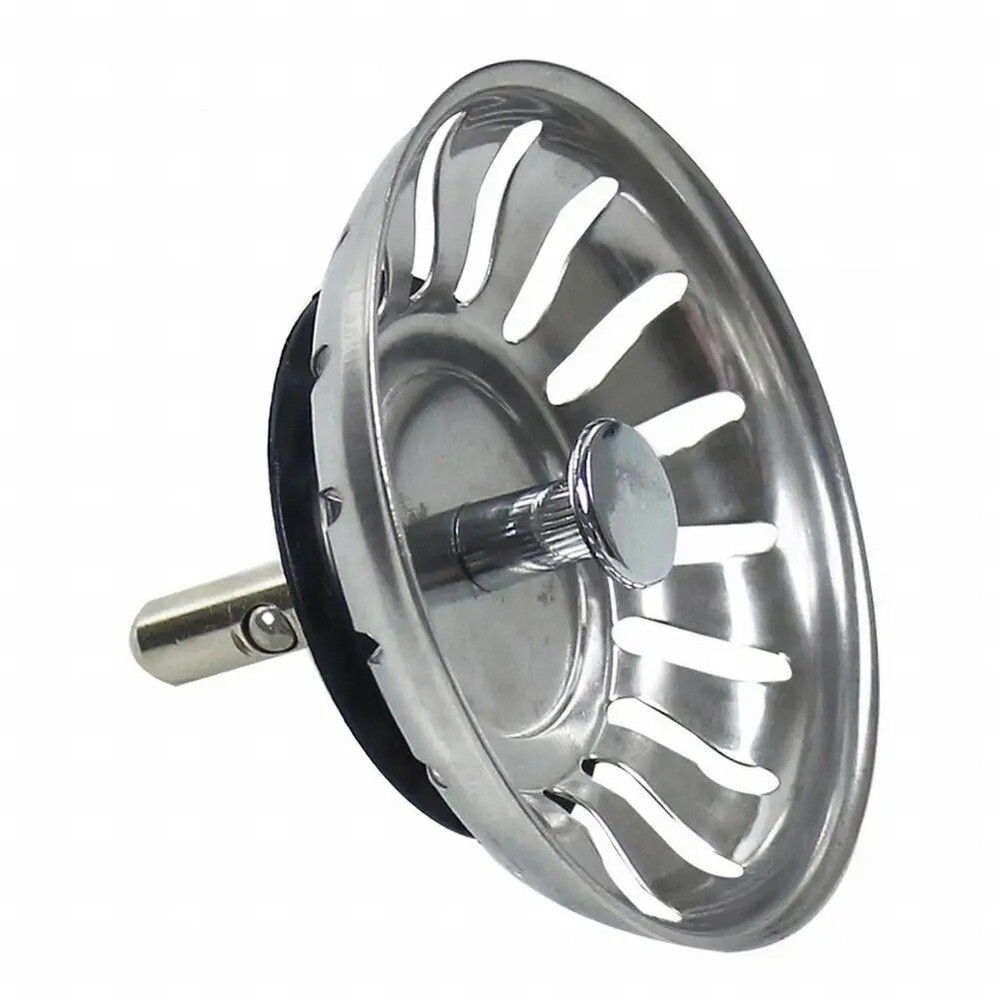 Premium Kitchen Sink Strainer Replacement Waste Plug Basin Drain Filter Steel
