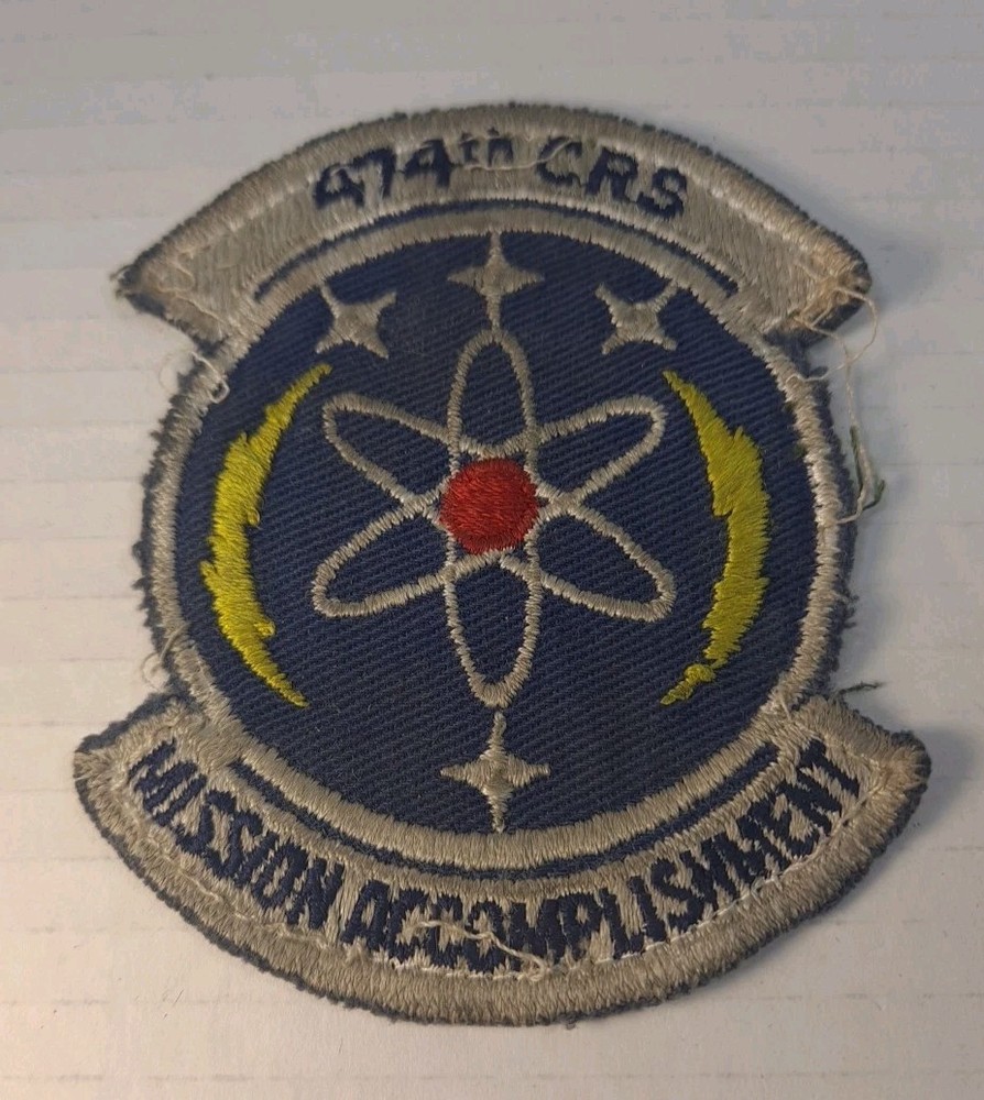 474th Component Repair Squadron - USAF Air Force Patch 1580 Mission Accomplished