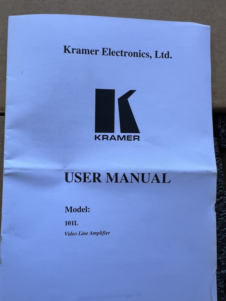 Kramer 101L Composite Video Line Amplifier NEW!