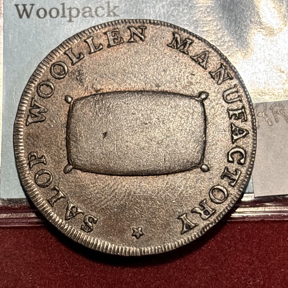 conder token Grb Wales-anglesy ND 1/2 Penny Druid’s Head Left/woolpack