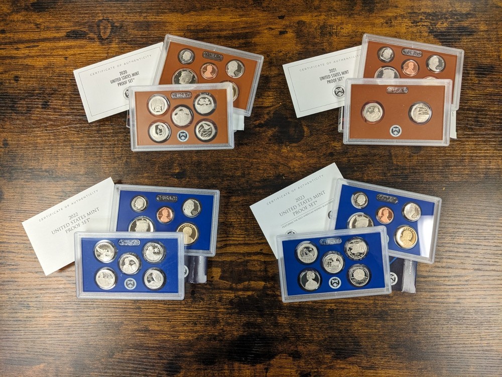 1999-2023 US Mint Issued CLAD Proof Sets. 25 Sets.