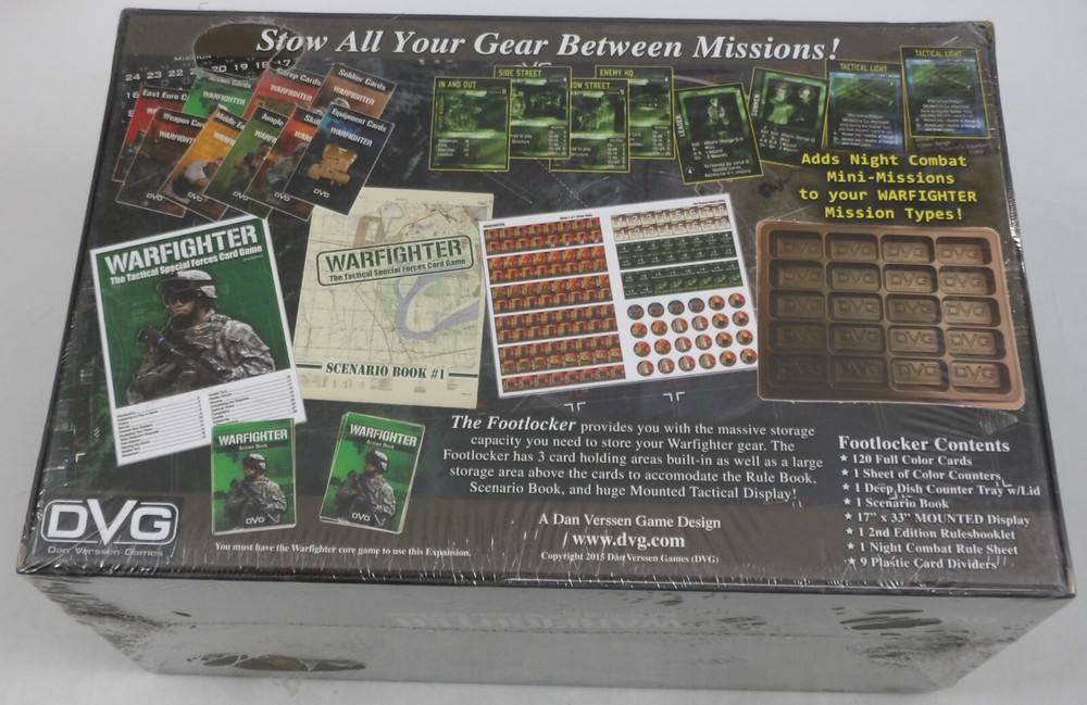 Warfighter Tactical Special Forces Card Game Footlocker Expansion 2015 SEALED