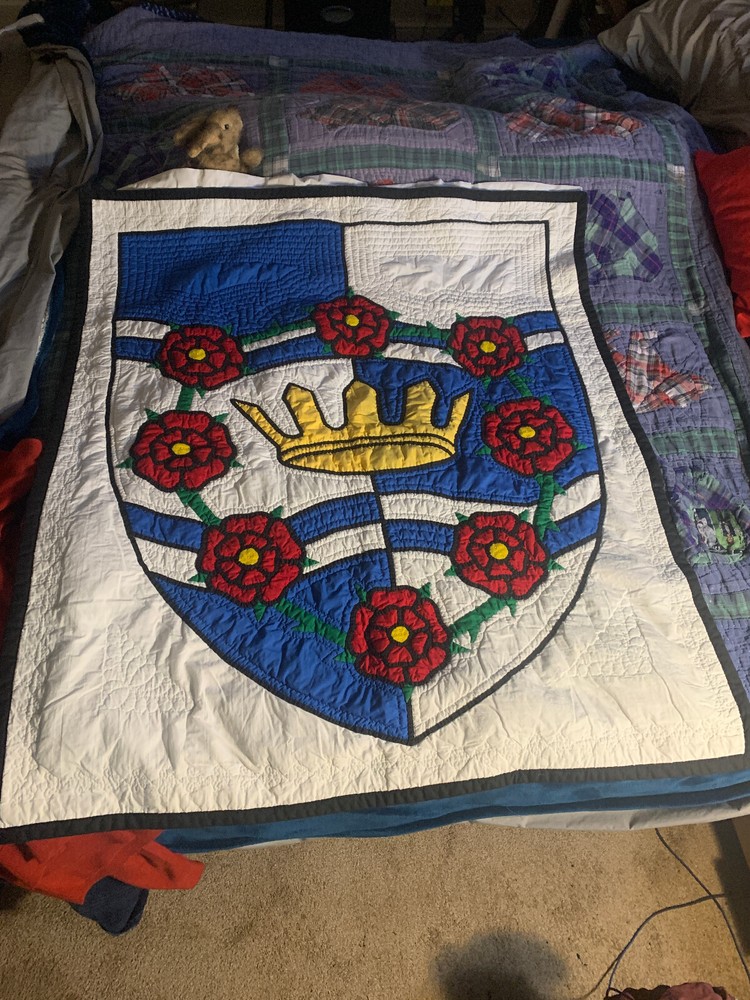 SCA Handquilted Lap Quilt