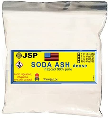 SODA ASH dense sodium carbonate (Na2CO3) 1 lb