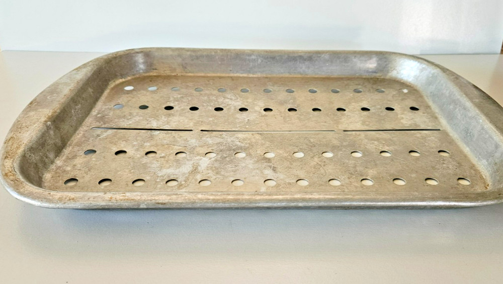 Vintage insert Roasting Rack 13" x 9" cooking surface