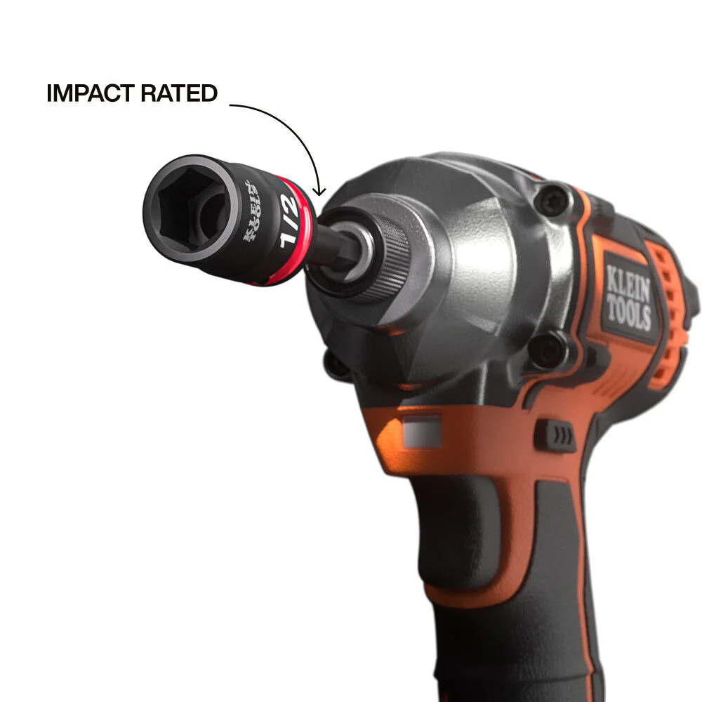 Klein Tools Grab-And-Go Impact Socket Set, Sae, 10 Pieces