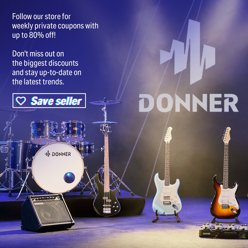 Donner Arena 2000 Multi Effects Looper Pedal 278 Effects 100 IR Drum Machine