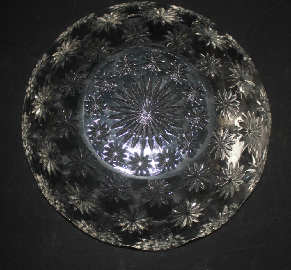 Glass square bowl with star pattern Westmoreland "Star"