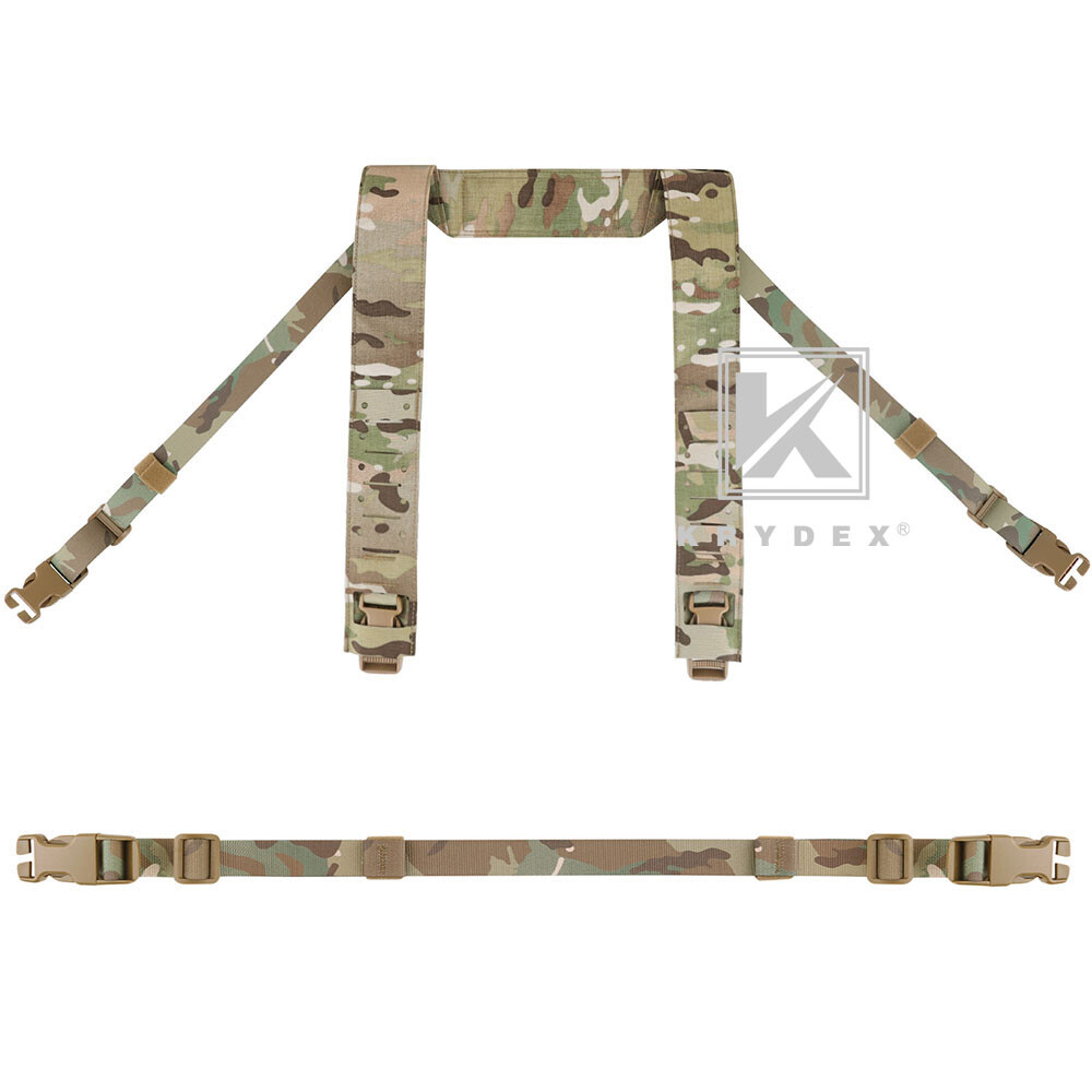 KRYDEX Micro Fight Fat Strap H Harness Shoulder & Back Strap Laser Cut MOLLE