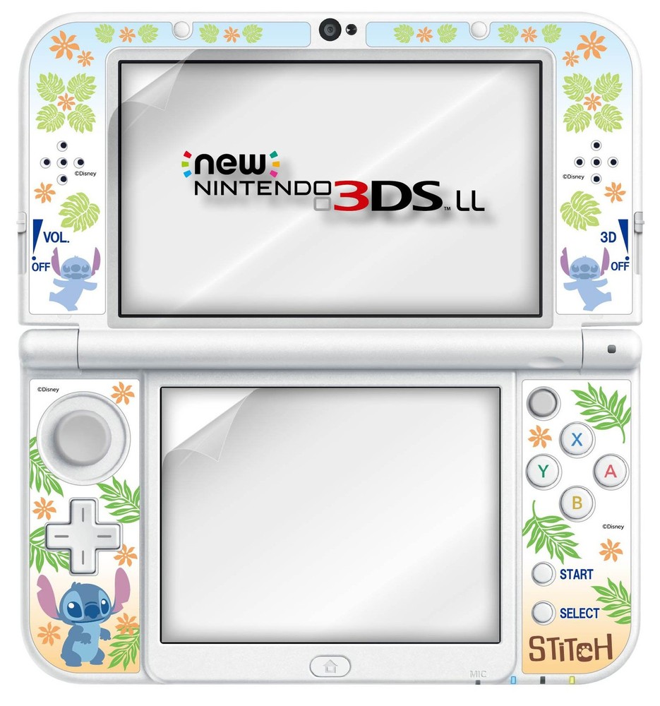 New Nintendo 3DS LL LCD Screen Protector Film - Stitch