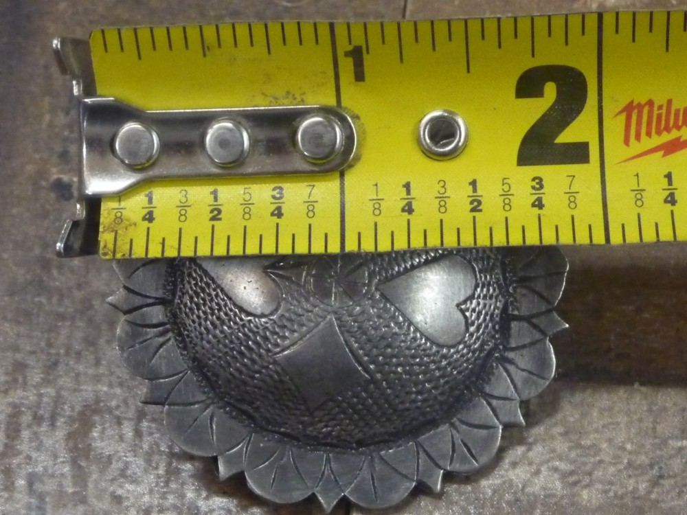 Card Suit Sterling Conchos 1 7/8"