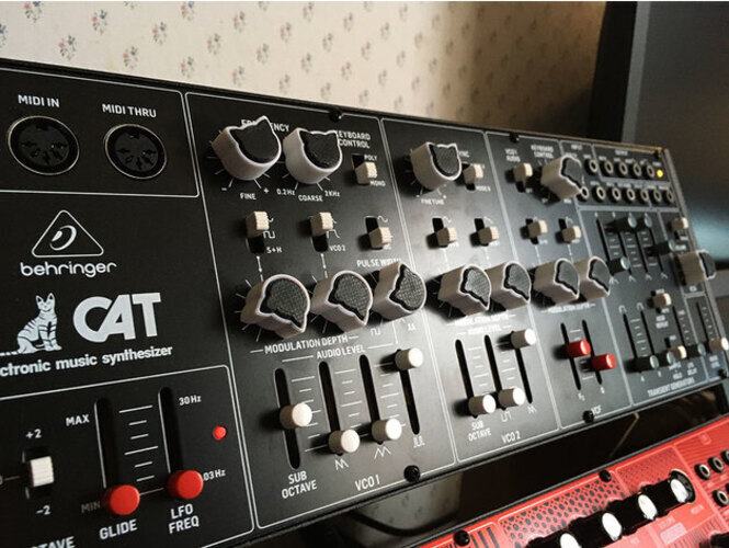 *12 pack* Replacement Cat Themed Knobs for Behringer Cat Premium Synthesizer