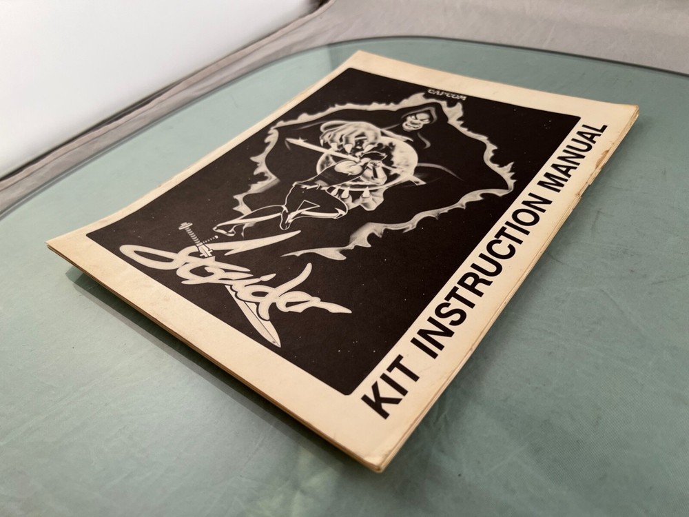 Strider Arcade Kit Instruction Manual New Game Package