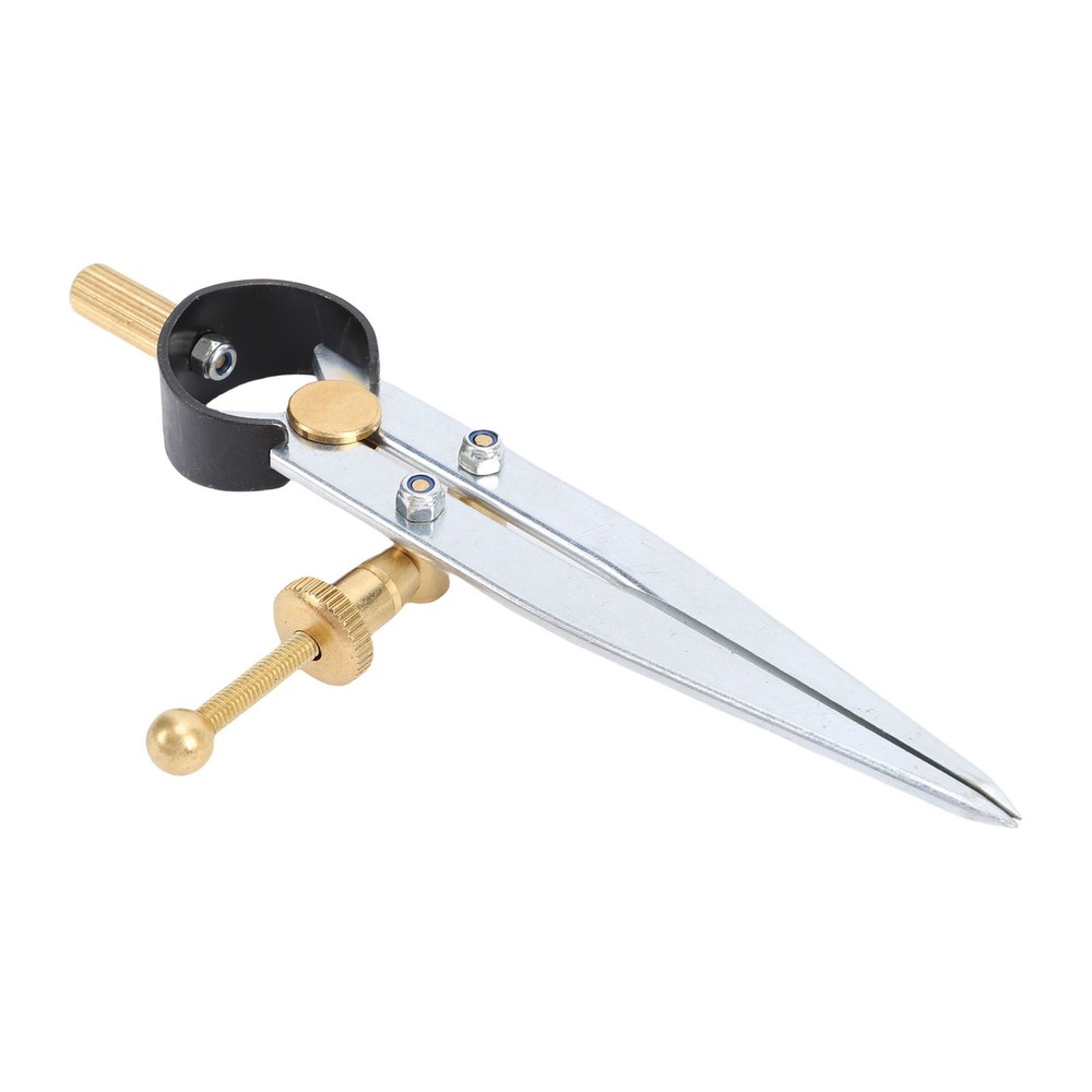 Spring Wing Divider Caliper Adjustable Lockable 4in Steel Leather Compass⭐