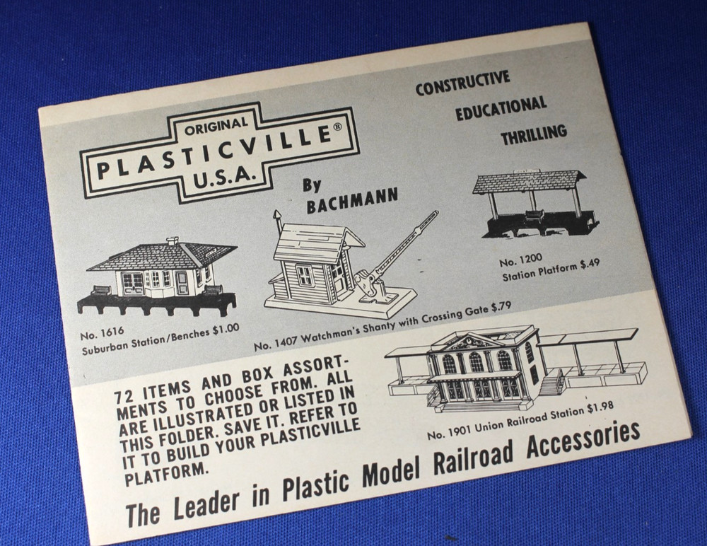 O/S - Plasticville 1958 Mini-Play Guide - 8-page catalog - Excellent Condition