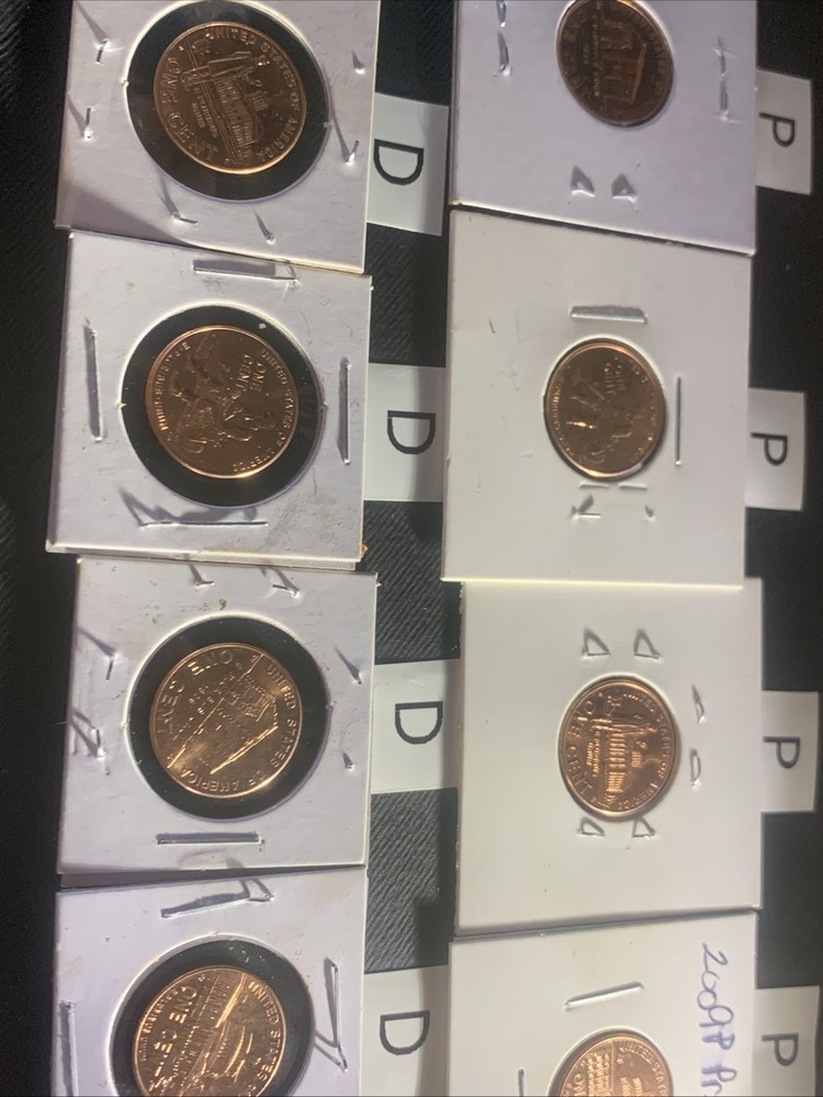 2009 P&D Lincoln Bicentennial uncirculated set. 8 coins from original rolls.