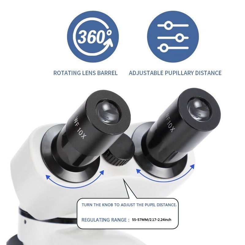 OMG 40 X -2500 X Trinocular LED Lab Compound Microscope with Double Layer