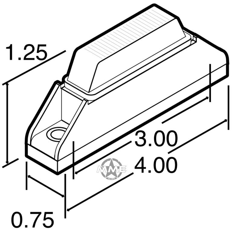 LED AMBER SIDE MARKER LIGHT FOR MTVR OSHKOSH MK23