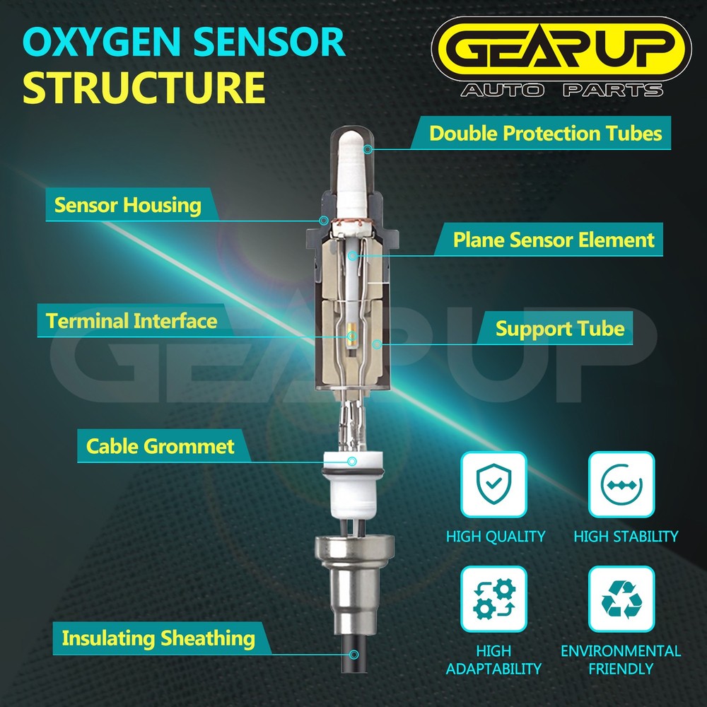 2Pcs Upstream & Downstream Oxygen Sensor For Hyundai Elantra L4 2.0L 2009-2012
