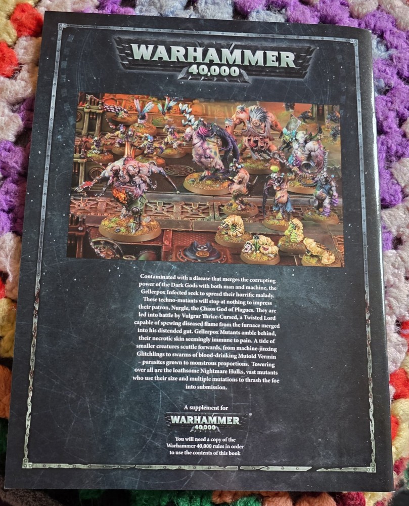 Warhammer 40k Codex Gellerpox Infected softcover book