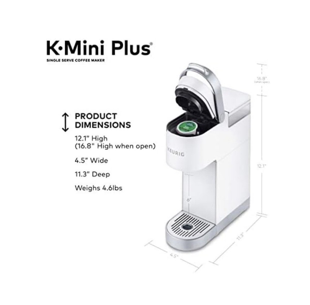 Keurig K-Mini Plus Single Serve Coffee Maker - Matte White