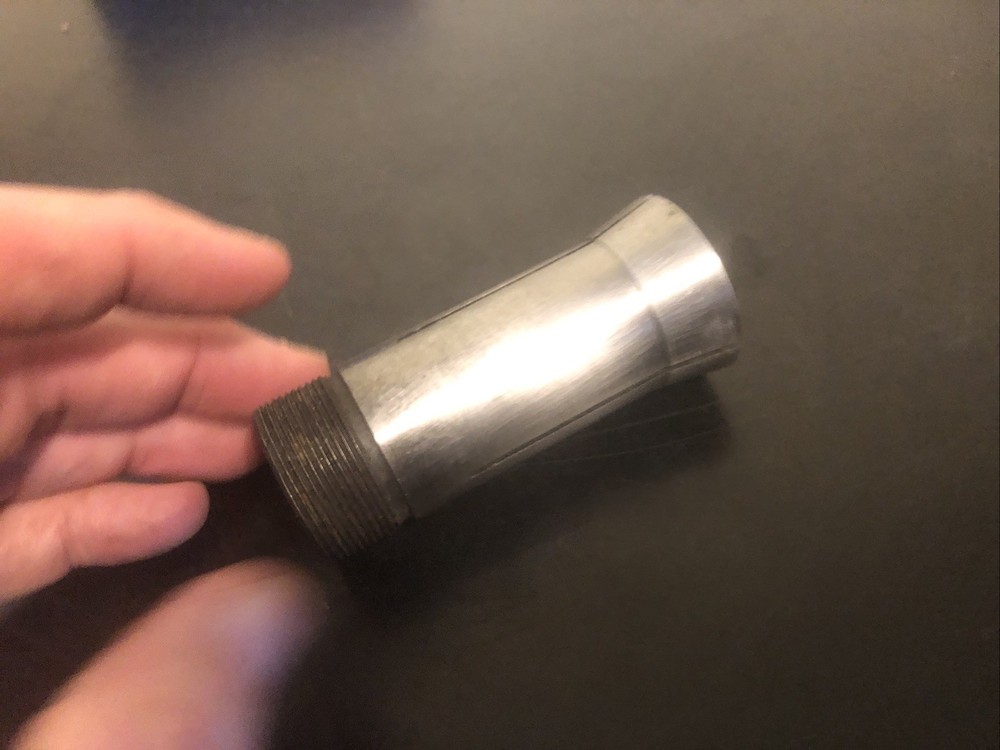 5C Hex Collet 1/8" Good Used Condition no mfg name internal thread